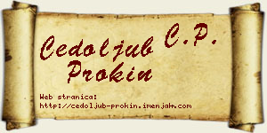 Čedoljub Prokin vizit kartica